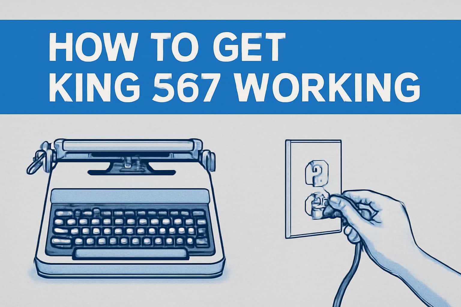 An informative visual depicting the installation process for King 567.