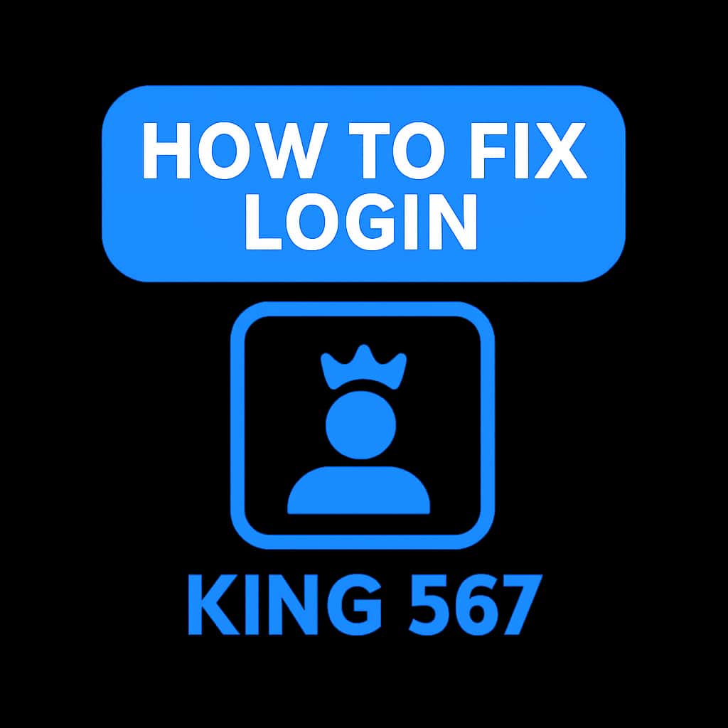 A simple badge related to guiding users on fixing King 567 login issues.