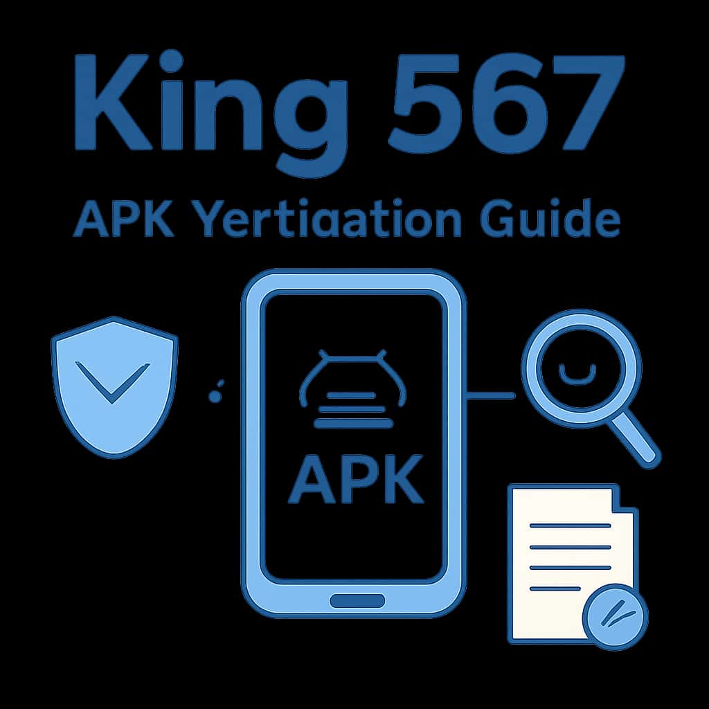 An educational illustration for King 567 APK Verification Guide.