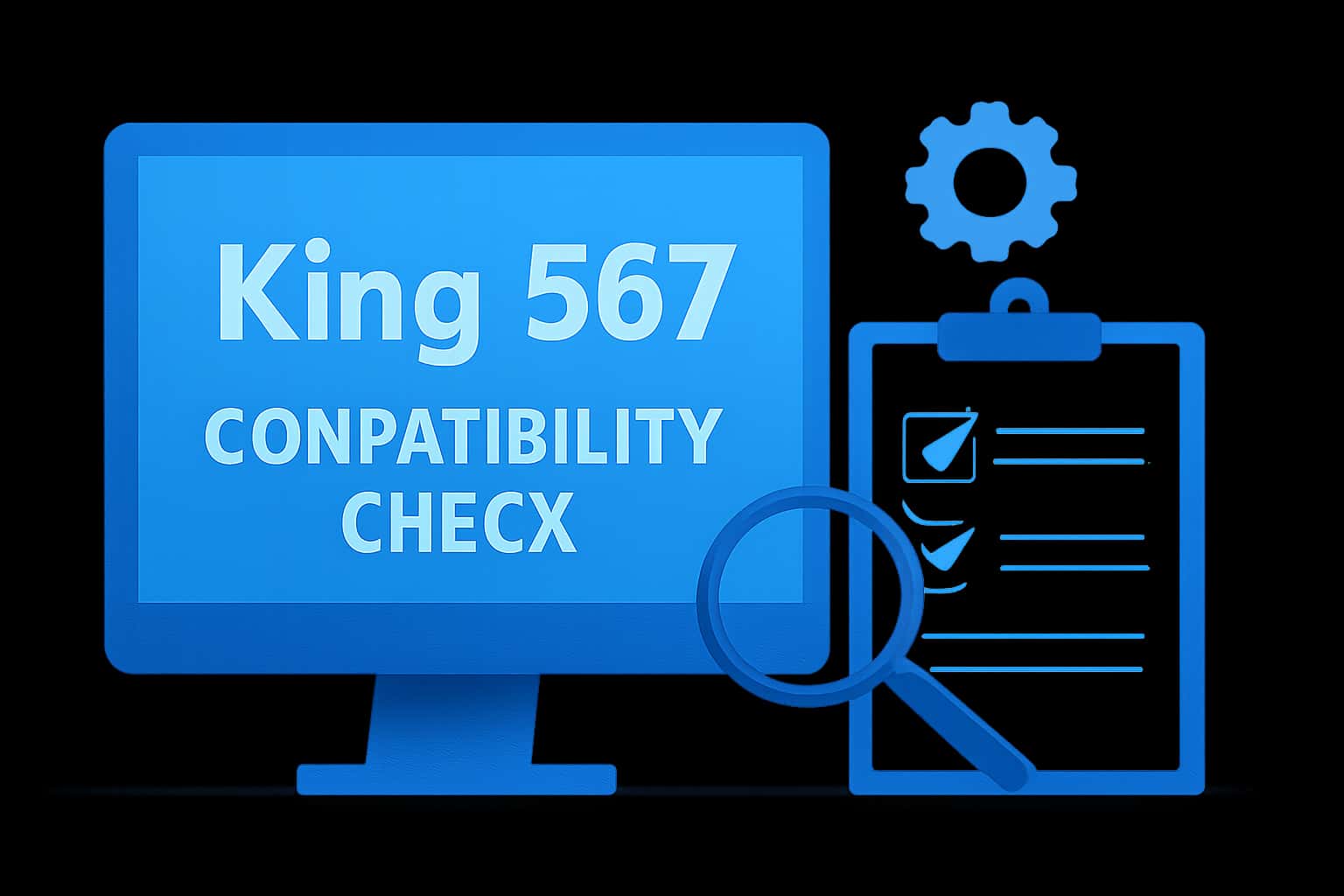 An informational graphic illustrating King 567 Compatibility Check.