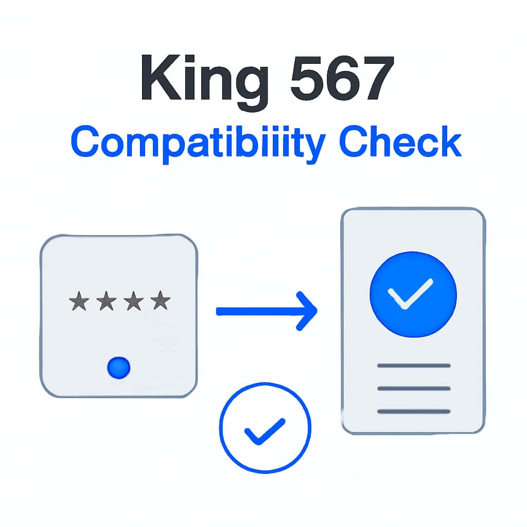 An educational diagram about King 567 Compatibility Check.