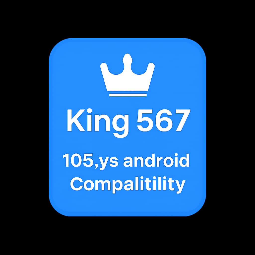 Icon representing King 567 compatibility between iOS and Android.