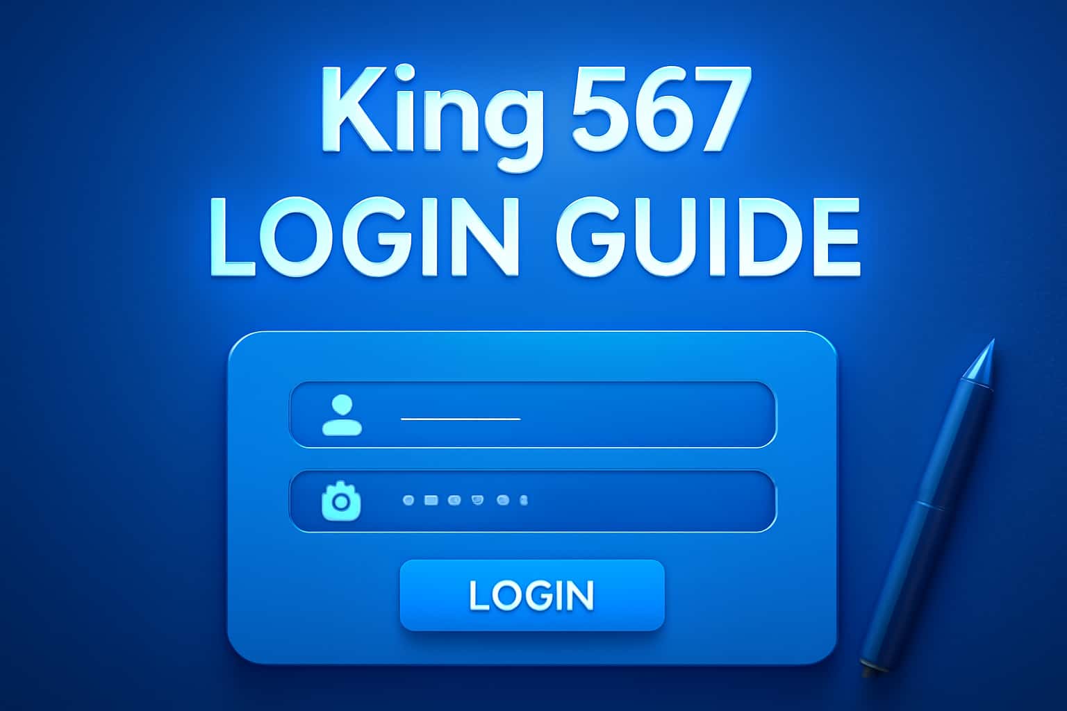 Informative scene illustrating the King 567 Login Guide.