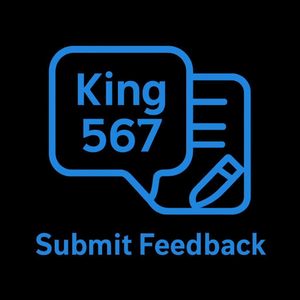 Icon representing Submit King 567 Feedback.